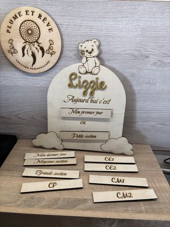 Tableau rentrée scolaire enfant 