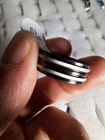 Bague acier inoxydable noires