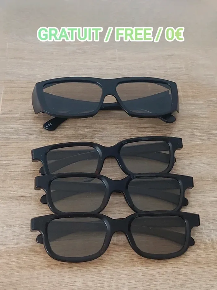 Lot lunettes 3D et IMAX - Gratuit / Free