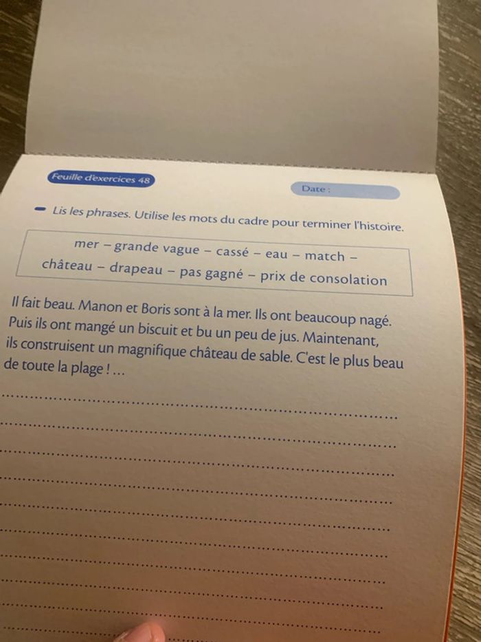 Feuilles d’exercices écriture 7-8 ans - photo numéro 5