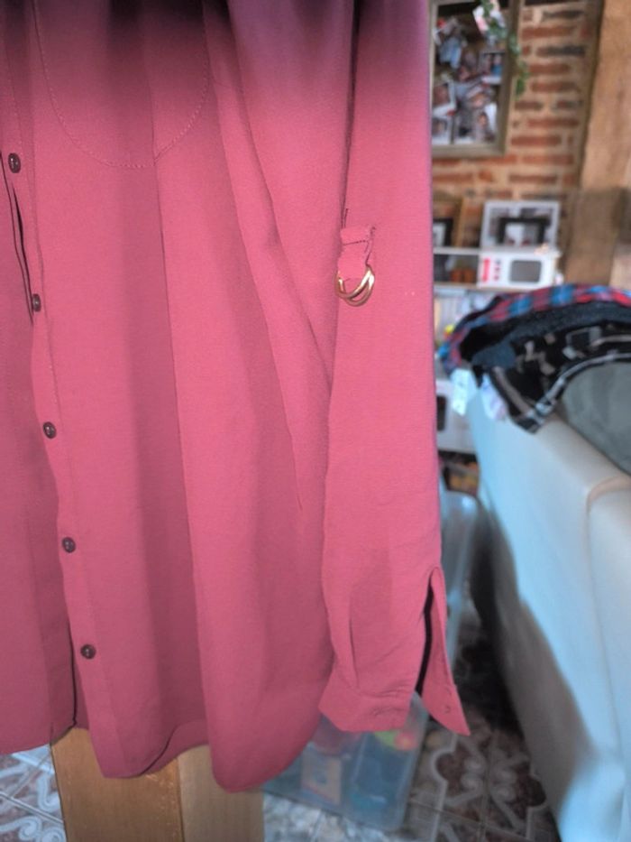 Chemise fluide bordeaux Primark - photo numéro 4
