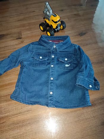 Chemise manches longues jean