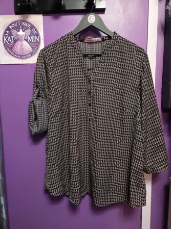 Blouse manches 3/4 retroussables T46 World Fashion