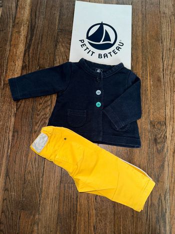 Gilet et pantalon petit bateau 6 mois