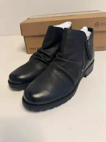 Bottines Clarks Clarkwell Zip noir en cuir taille 39