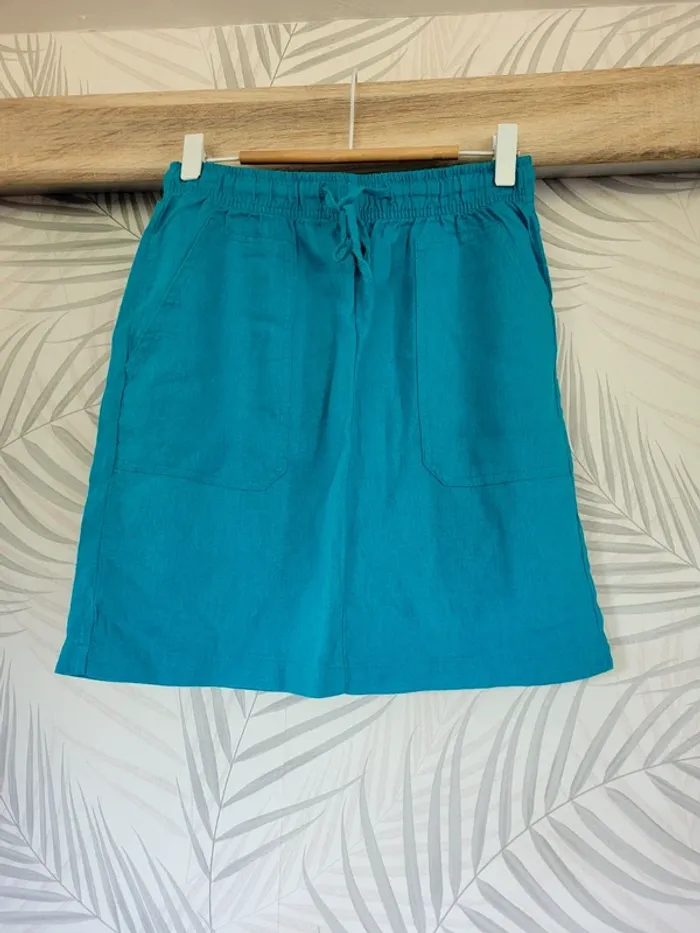 Jupe femme taille 36 bleu tissaia - photo numéro 2