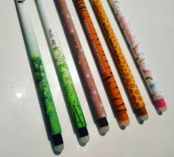 Lot de 6 stylos effaçable animaux style legami - photo numéro 4