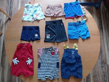 Lot shorts, combinaison été garçon 6 mois