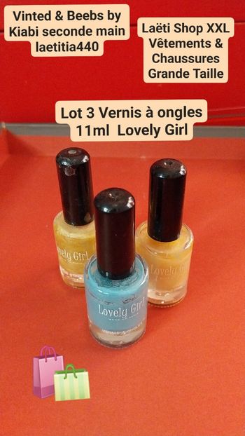 3 vernis à ongles 11ml