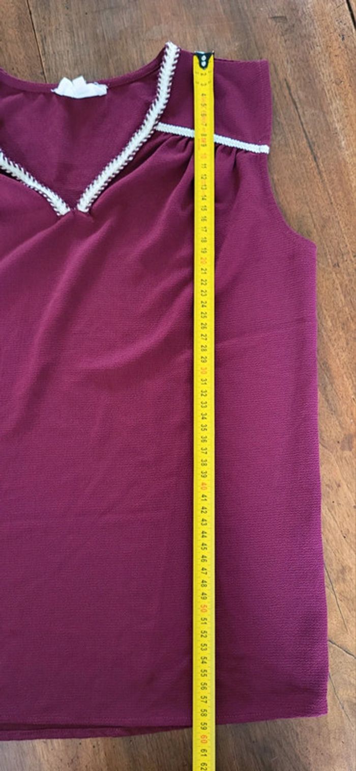 Débardeur prune bordeaux Paj Concept Taille 38 - photo numéro 10