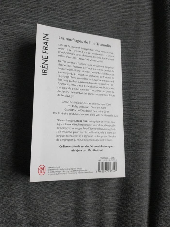 Livre Les naufragés de l'île tromelin par Irène frain - photo numéro 3