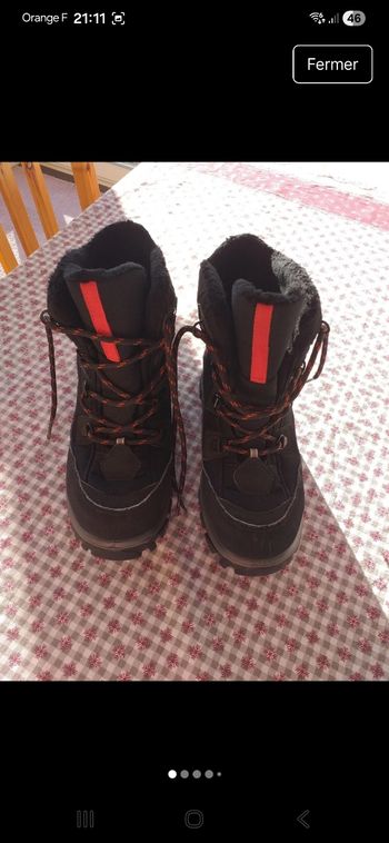 Chaussures 👟 montantes fourrées Quechua 34