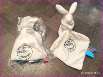 2 peluches lapin