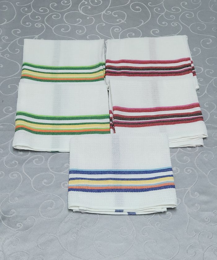 Lot 5 torchons de cuisine 100% coton neuf
