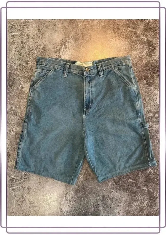 Short jean carpenter homme Democrat 36x36 Pantaloncini carpentiere uomo Zimmermannsshorts Herren - photo numéro 3