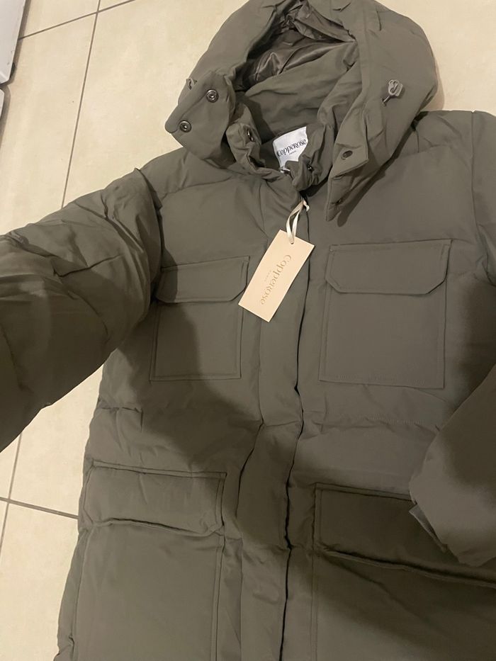 Doudoune longue Copperose gris taupe – Confort et chaleur avec style - photo numéro 3