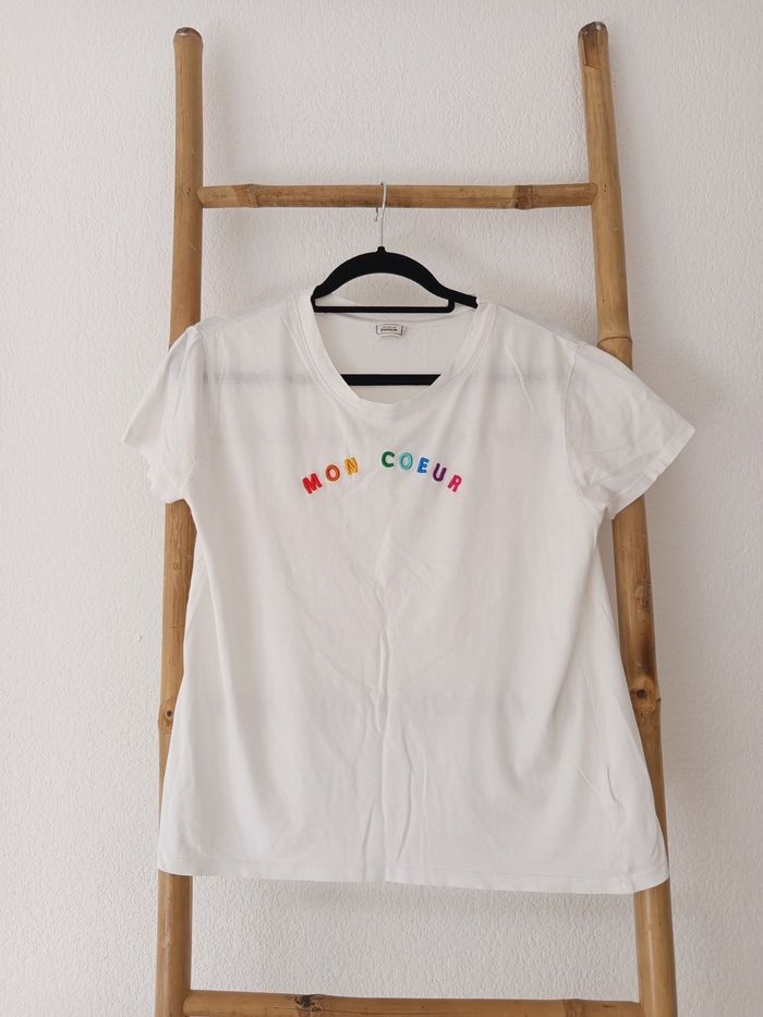 T-shirt blanc Pimkie taille S - photo numéro 2