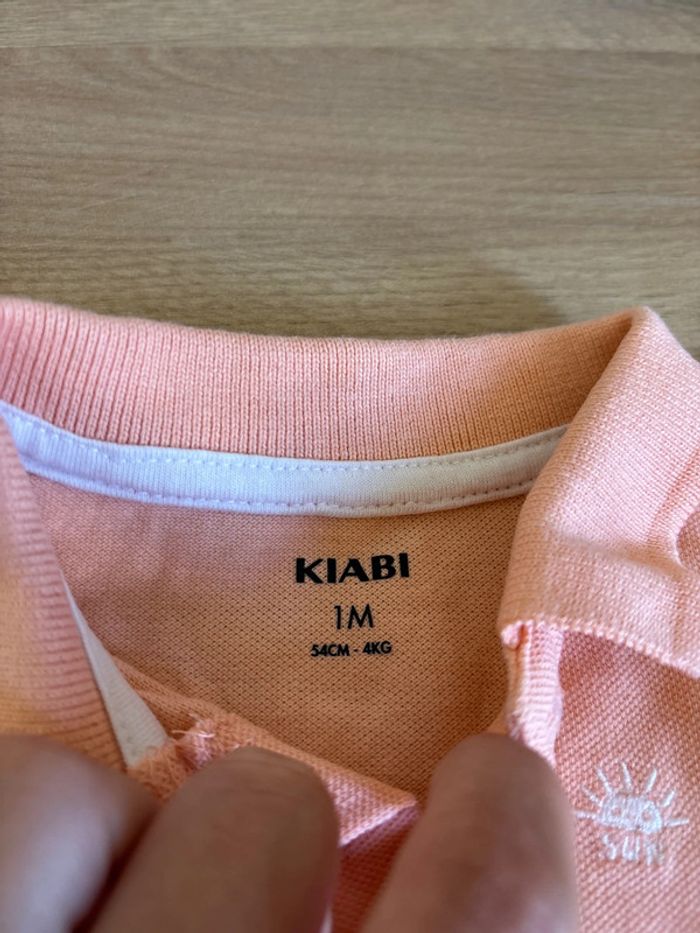 Polo manches courtes saumon Kiabi - photo numéro 2