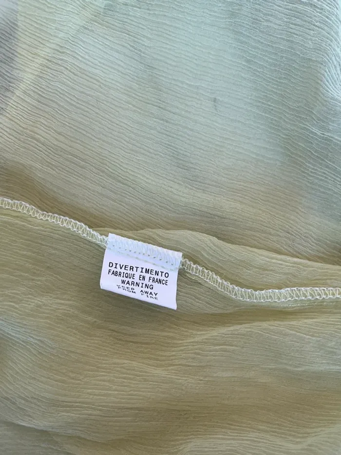 Top y2k vert pastel transparent taille M 🍈 - photo numéro 5