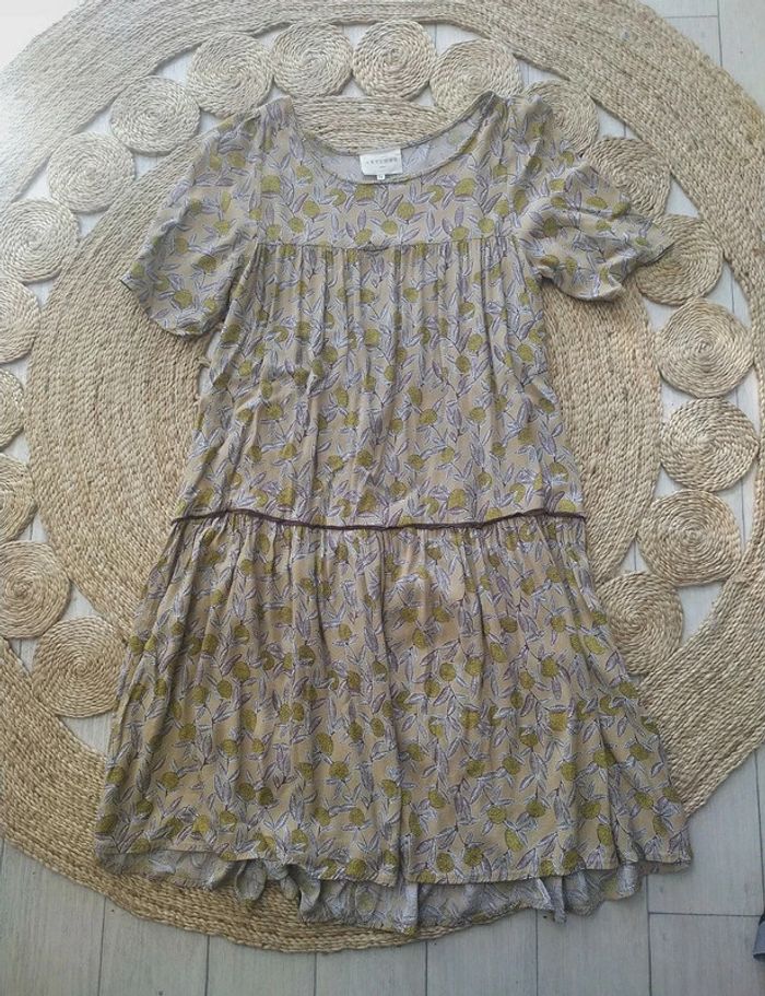 Robe à imprimé feuillage Artlove Taille 38 En très bon état - photo numéro 5