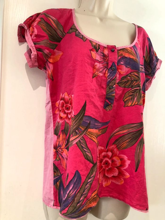 Blouse one step taille 38 couleur fuchsia - photo numéro 18