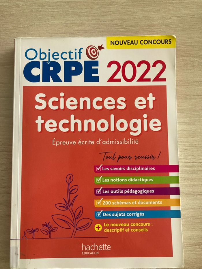 Objectif CRPE 2022 – Sciences & technologie