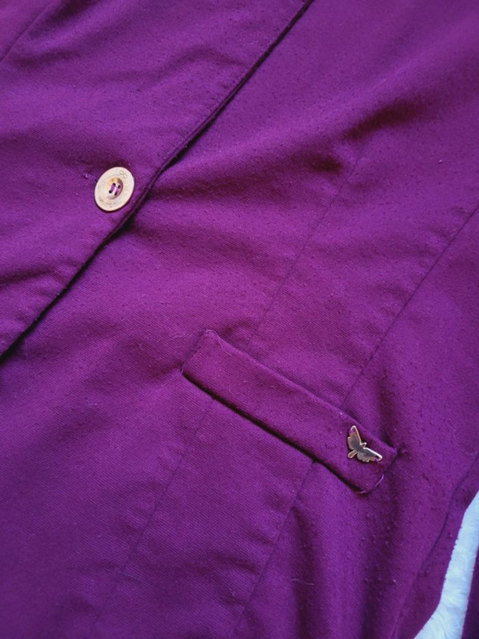 Veste tailleur / blazer LPB prune - photo numéro 3