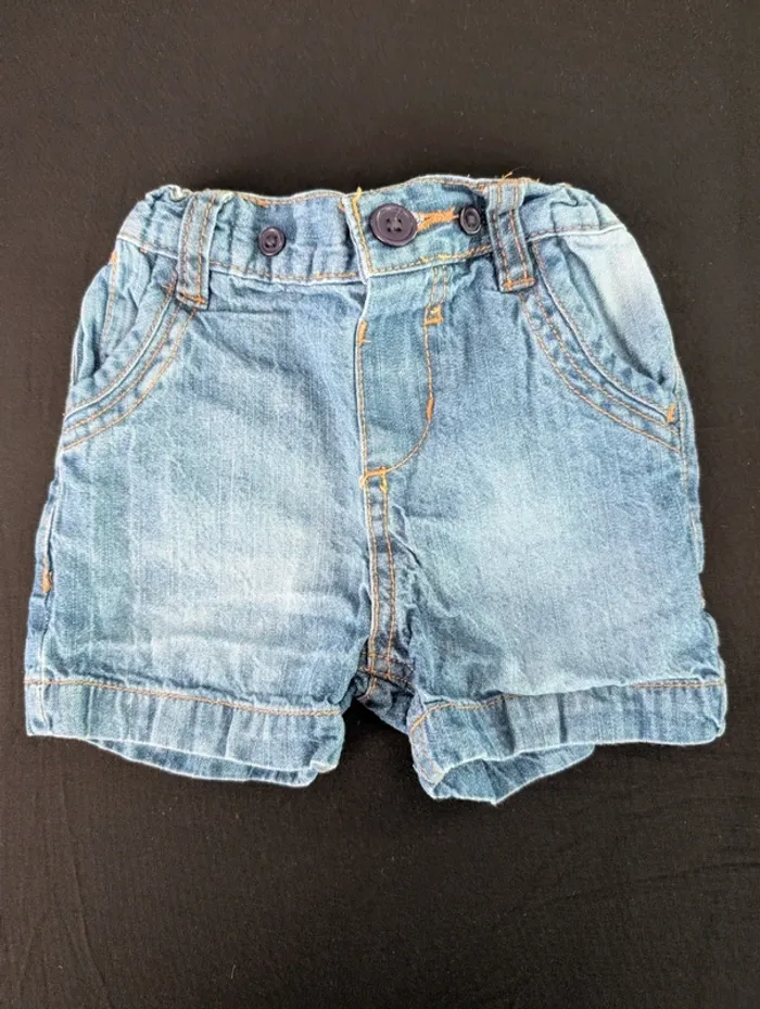 Short effet jean réglable