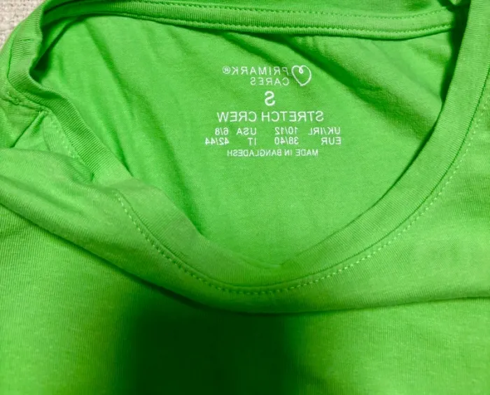 T-shirt vert fluo Primark – Taille 36/38– Coupe ajustée - photo numéro 6