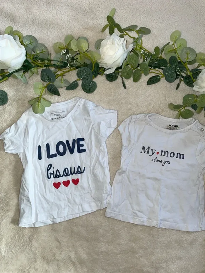 Lot deux tee shirts Kiabi 3 mois