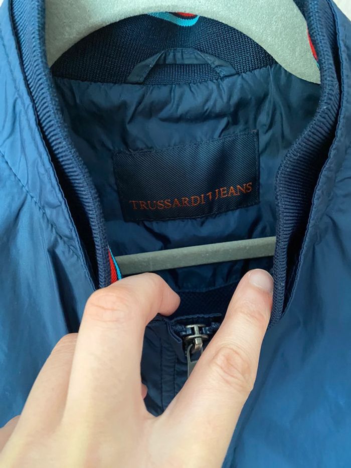 Superbe belle veste légère Trussardi jeans bleu taille M - photo numéro 2