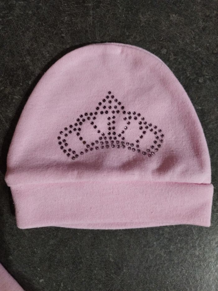 Pyjama et bonnet princesse 3 mois - photo numéro 4