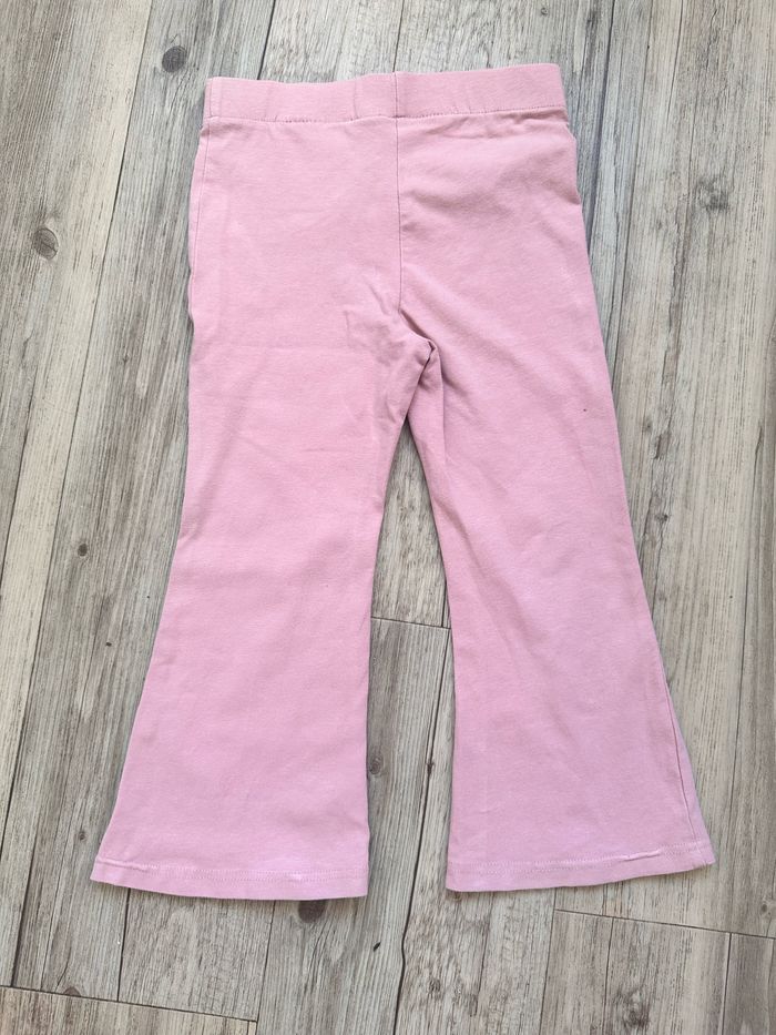 Legging pattes d’éléphant rose  2/3 ans h&m - photo numéro 2