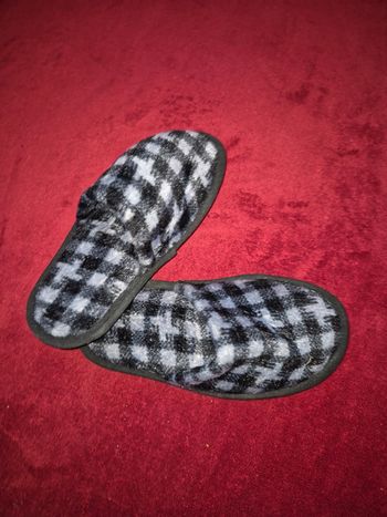 Chausson à carreaux