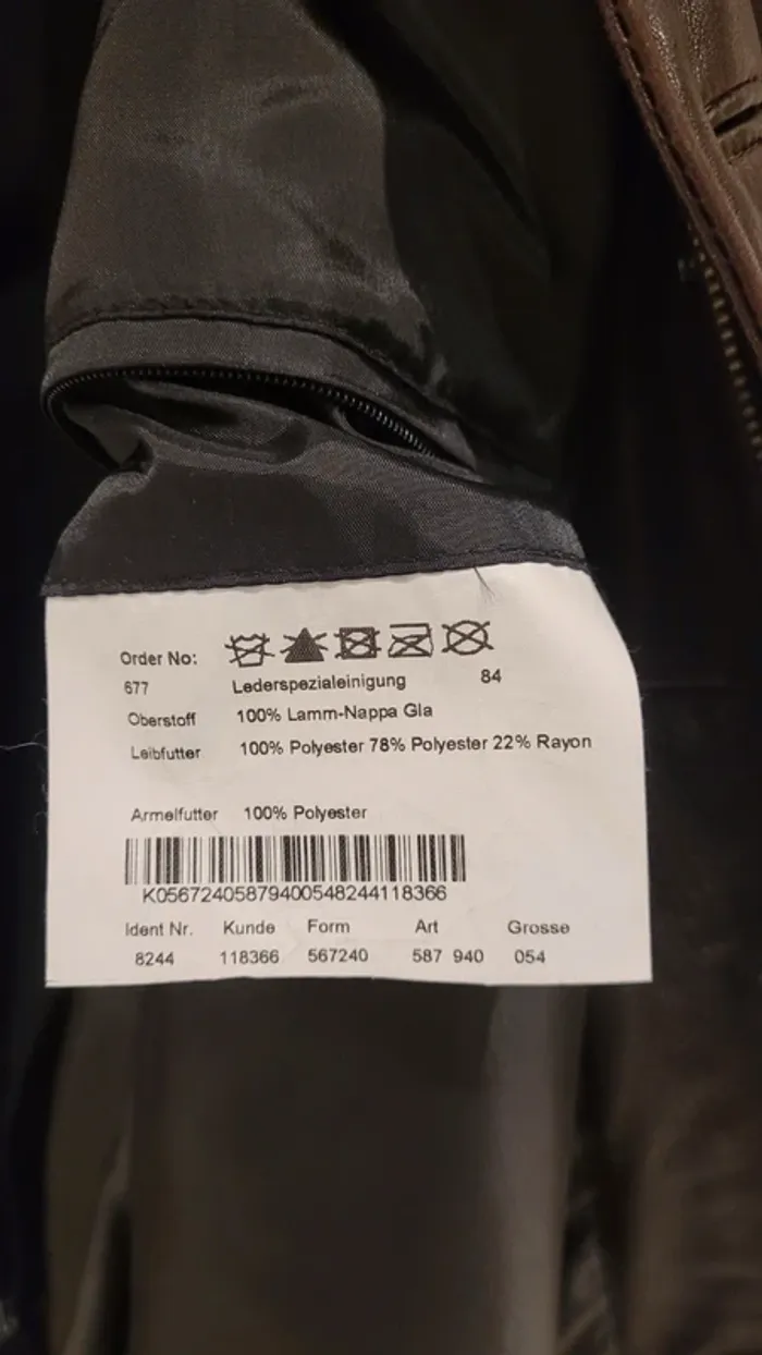 Manteau cuir marron doublure amovible - photo numéro 11