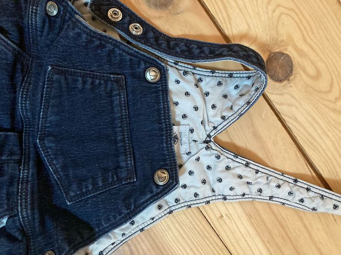 Salopette petit bateau jean 12 mois - photo numéro 2