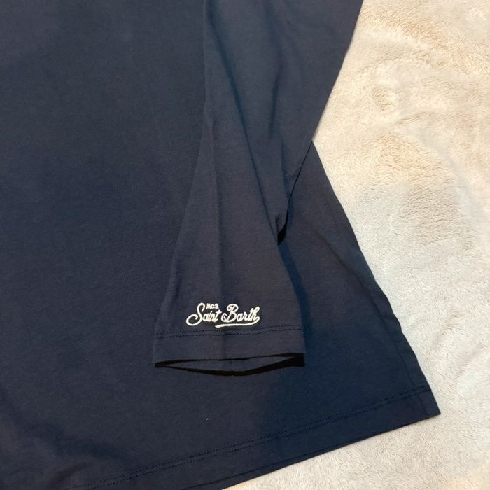 MC2 Saint Barth - Tee-shirt manches longues"Champion du Champagne" Bleu marine, taille S - photo numéro 4