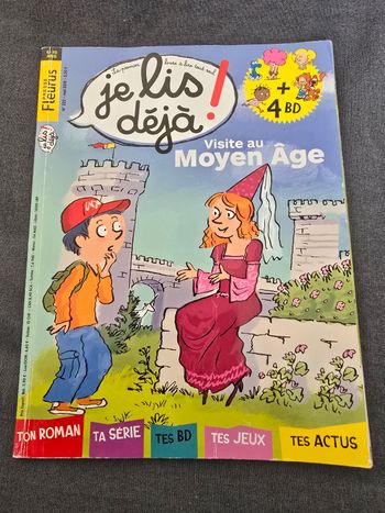 Livre je lis déjà,  visite au moyen âge