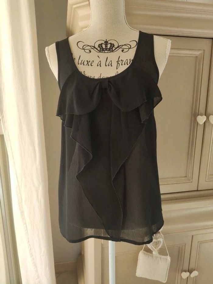 Top en voile avec fantaisie devant only 36