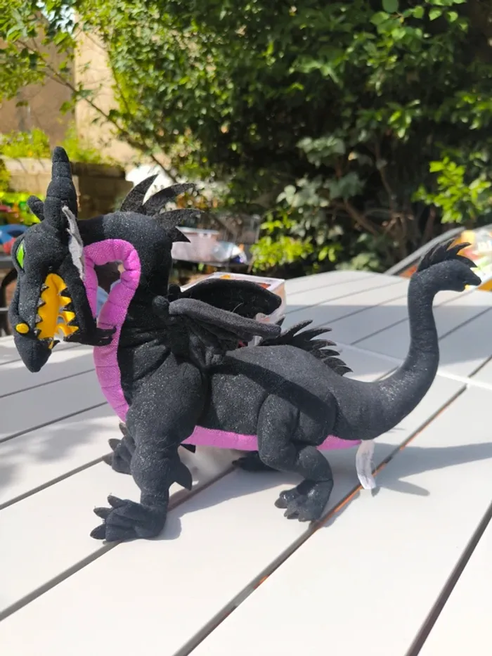 Peluche dragon belle aux bois dormant rare disneyland paris - photo numéro 4