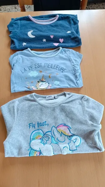Lot de 3 hauts de pyjamas