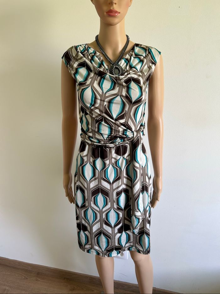 Robe imprimée à manches courtes Sora by JBC taille 36 TBE