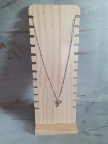Collier argentée palmier