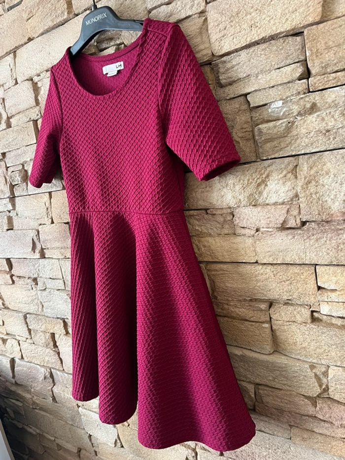 Robe bordeaux taille 8 ans LH - photo numéro 4