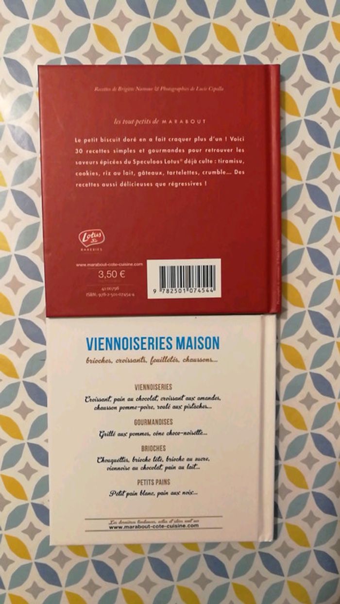 Lot 2 livres cuisine viennoiseries et speculoos - photo numéro 2