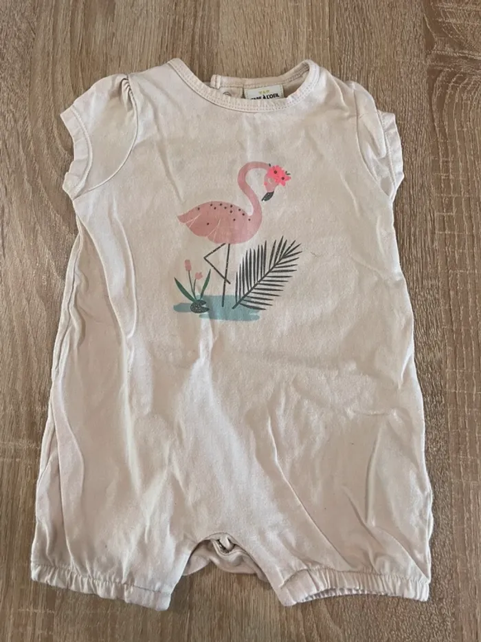 Combi short rose pale
