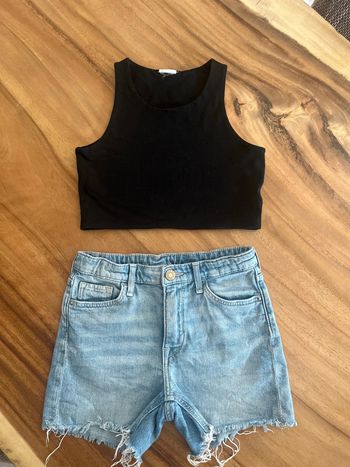 Ensemble short jean et croc top