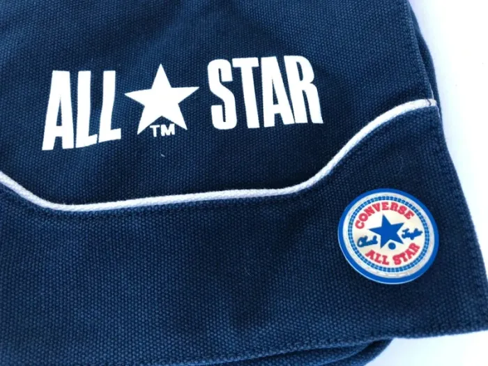 Converse All Star Sacoche + porte-monnaie / shoulder bag + little wallet navy blue - photo numéro 3