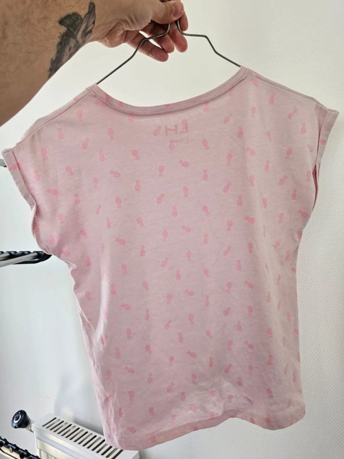 TEE shirt top rose 10 ans - photo numéro 3
