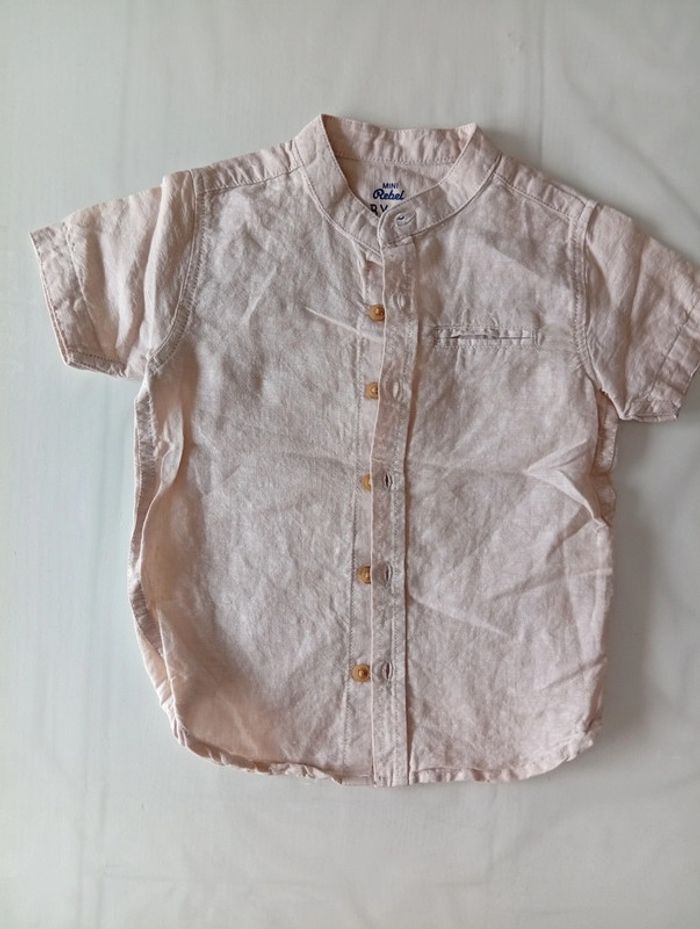 Chemise col mao manches courtes garçon